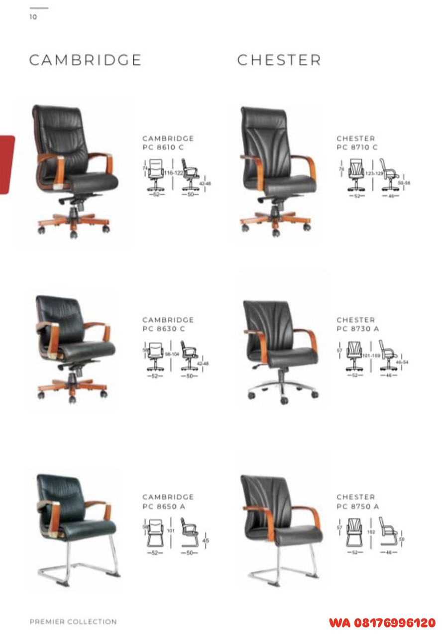 Kursi Kantor Chairman CAMBRIDGE PC 8610 C 8630 C 8650 A & CHESTER PC 8710 C 8730 A 8750 A
