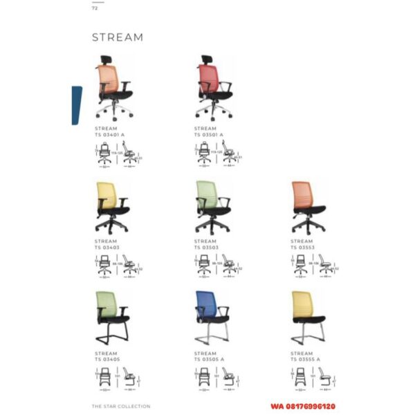 Kursi Kantor Chairman STREAM TS 03401 A 03403 03405 03501 A 03503 03505 A 03553 03555 A