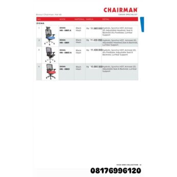Kursi Kantor Chairman ZIGMA HN 0801 A 0801 0803 A 0803