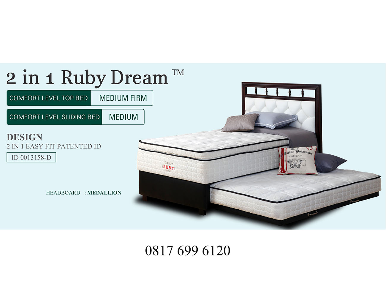 Springbed Guhdo 2 in 1 Ruby Dream - Medallion